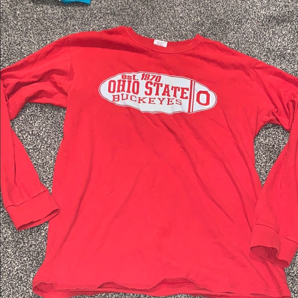 Red Ohio State long sleeve